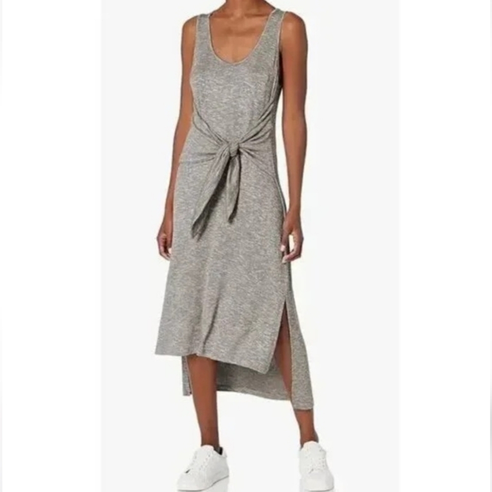 La Blanca Heather Front Tie Beach High Low Midi Sundress Size M